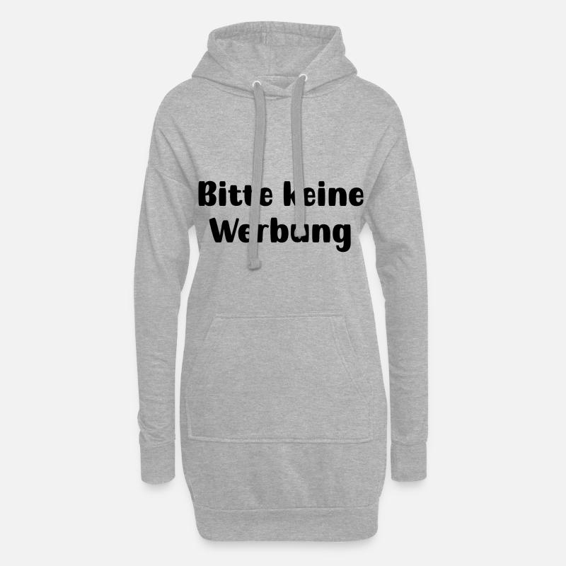 Bitte keine Werbung - Hoodie-Kleid - Grau meliert