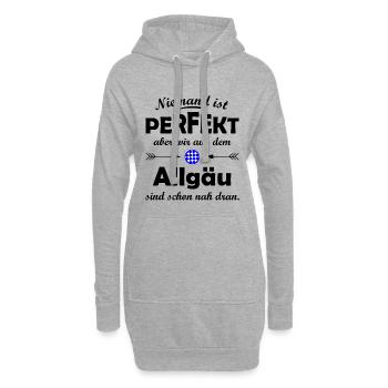 Der Allgäuer - Hoodie-Kleid - Grau meliert - Vorne