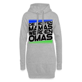 Gratulation Oma Statement Großmutter Alles Gute - Hoodie-Kleid - Grau meliert - Vorne