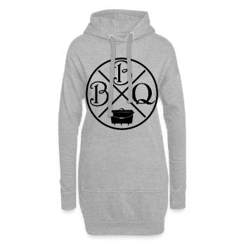 BBQ Dutchoven - Hoodie-Kleid - Grau meliert - Vorne