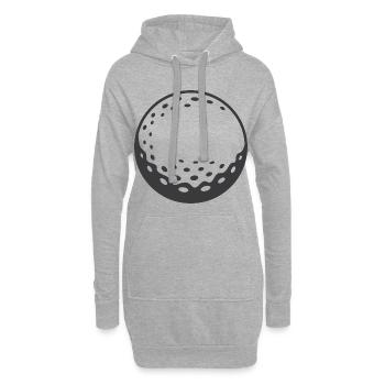 Golf Golfer Golfen Symbol Geschenk Idee - Hoodie-Kleid - Grau meliert - Vorne