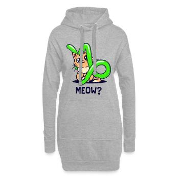 Aberglaube Horoskop Steinbock Tierkreiszeichen - Hoodie-Kleid - Grau meliert - Vorne