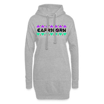 Cool Capricorne disant Horoscope Signe du zodiaque Ciel - Sweat-shirt à capuche long Femme - gris chiné - Devant