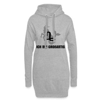 Astronomie Tierkreis Statement Steinbock Horoskop - Hoodie-Kleid - Grau meliert - Vorne