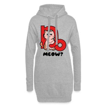 Cool Steinbock Spruch Aberglaube Horoskop Galaxie - Hoodie-Kleid - Grau meliert - Vorne