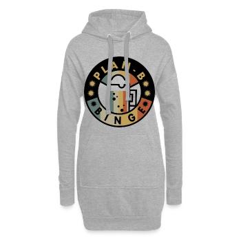 Plan B Saufen - Hoodie-Kleid - Grau meliert - Vorne