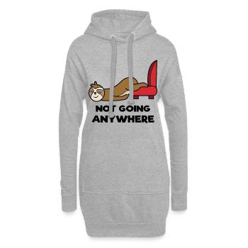 Sloth Relax Animal Lazy Chill Statement Zoo - Sweat-shirt à capuche long Femme - gris chiné - Devant