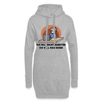 Déclaration paresseuse Zoo paresseux Animal Jungle fatiguée - Sweat-shirt à capuche long Femme - gris chiné - Devant