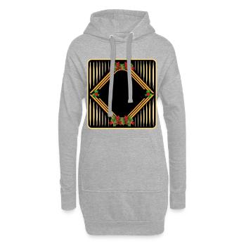 CONCEVEZ VOTRE PROPRE NOËL - Sweat-shirt à capuche long Femme - gris chiné - Devant