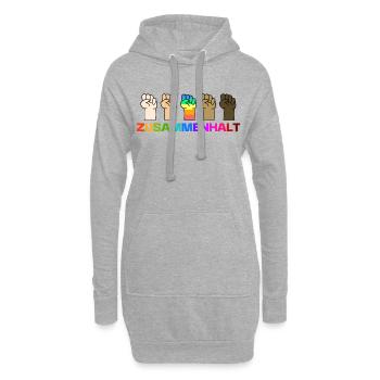 Beziehung Lgbt Gleichberechtigung Spruch Lesbisch - Hoodie-Kleid - Grau meliert - Vorne