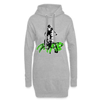 VTT VTT - Sweat-shirt à capuche long Femme - gris chiné - Devant