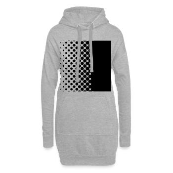 Black points - Hoodie-Kleid - Grau meliert - Vorne