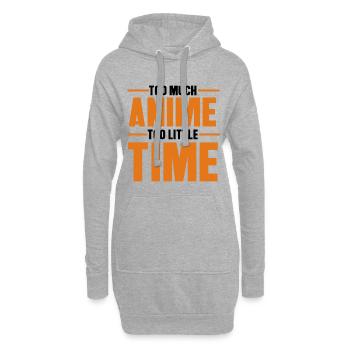 Déclaration d’anime Asiatique Japonais Nerdy Manga - Sweat-shirt à capuche long Femme - gris chiné - Devant