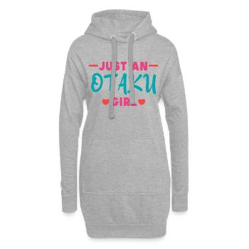 Otaku Manga Anime Heart Statement Japon Asiatique - Sweat-shirt à capuche long Femme - gris chiné - Devant