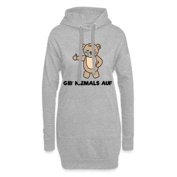 Anime Statement Zeichentrick Comic Cosplay Manga - Hoodie-Kleid - Grau meliert - Vorne
