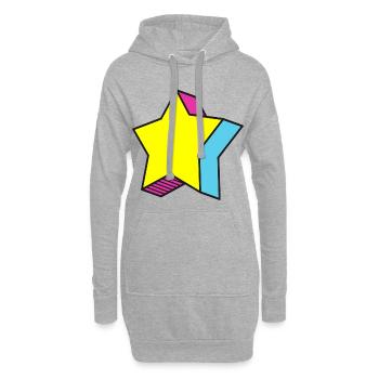 Star Stern - Hoodie-Kleid - Grau meliert - Vorne