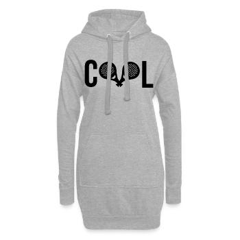 Cooler Spruch Padel Spieler Sportart Schläger - Hoodie-Kleid - Grau meliert - Vorne
