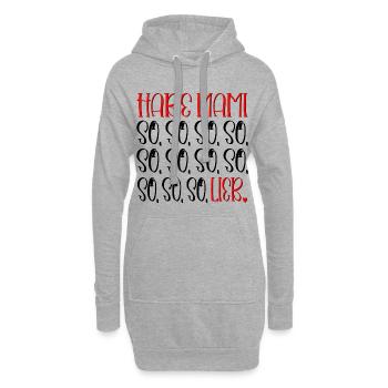 LUSTIGE MAMA KIND SPRÜCHE - LIEB HABEN - MAMI - Hoodie-Kleid - Grau meliert - Vorne