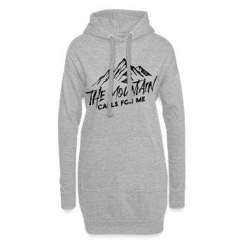 Montagnes Nature Randonnée Déclaration Randonnée en montagne - Sweat-shirt à capuche long Femme - gris chiné - Devant