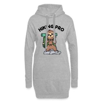 Wanderer Spruch Wanderung Wanderwege Wandern Natur - Hoodie-Kleid - Grau meliert - Vorne