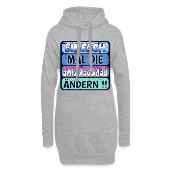 VERÄNDERUNG - PERSPEKTIVE ÄNDERN - Hoodie-Kleid - Grau meliert - Vorne