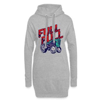 Landwirtschaft Spruch Bauernhof Traktor Landwirt - Hoodie-Kleid - Grau meliert - Vorne