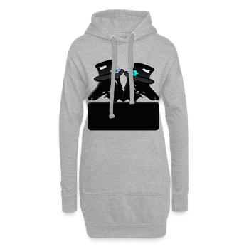 Bräutigam Hunde - Hoodie-Kleid - Grau meliert - Vorne