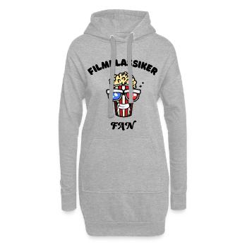 Popcorn Movies Statement Filme Filmabend Kino - Hoodie-Kleid - Grau meliert - Vorne