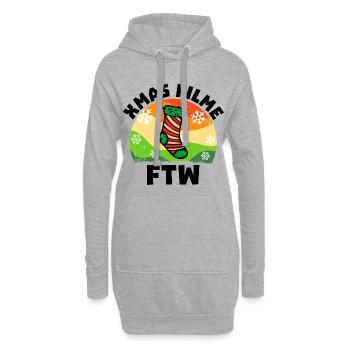 Kino Movies Filme Statement Film Schauen Cineast - Hoodie-Kleid - Grau meliert - Vorne