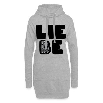 Film Schauen Movies Spruch Binge Watching Cineast - Hoodie-Kleid - Grau meliert - Vorne
