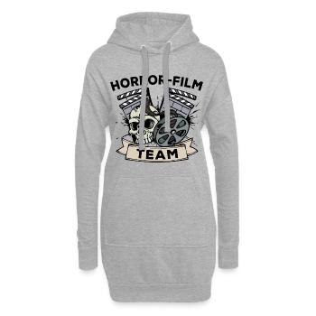 Kinoabend Statement Team Movies Theater Filme - Hoodie-Kleid - Grau meliert - Vorne