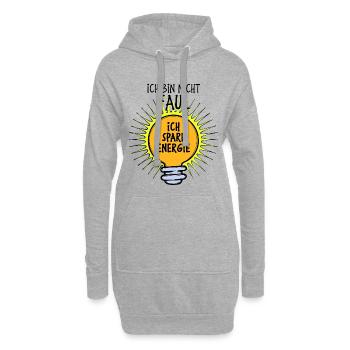 Umweltfreundlich Cooler Spruch Umwelt Umweltschutz - Hoodie-Kleid - Grau meliert - Vorne
