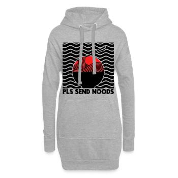 Manga Anime Statement Japanisch Fernost Ramen - Hoodie-Kleid - Grau meliert - Vorne