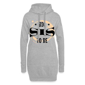 Geschwisterliebe Sis Bruder Geschwister Statement - Hoodie-Kleid - Grau meliert - Vorne