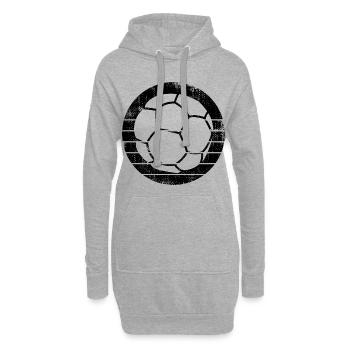 Ballon de handball - Sweat-shirt à capuche long Femme - gris chiné - Devant