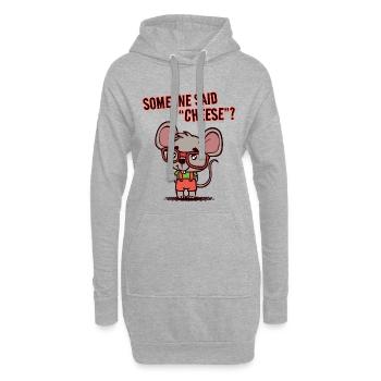 Déclaration d’animal préféré Rat Animaux de compagnie Animaux - Sweat-shirt à capuche long Femme - gris chiné - Devant