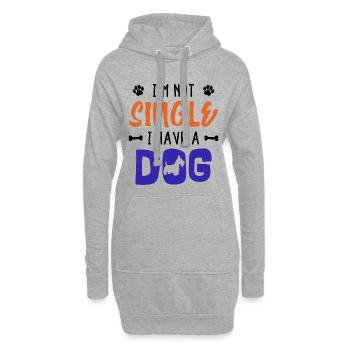 Favorite Animal Dog Statement Pets Cuddly Toy - Sweat-shirt à capuche long Femme - gris chiné - Devant