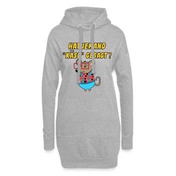 Haustiere Ratte Statement Heimtier Schoßtier - Hoodie-Kleid - Grau meliert - Vorne