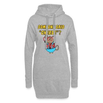 Déclaration de rat Animaux de compagnie Animaux de compagnie - Sweat-shirt à capuche long Femme - gris chiné - Devant