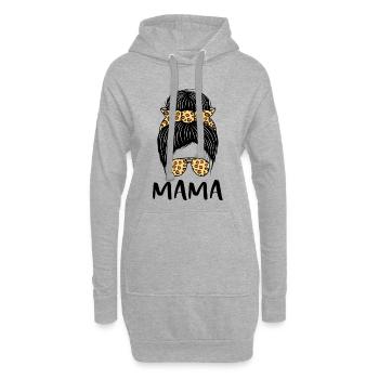 Beste Mama aller Zeiten - Hoodie-Kleid - Grau meliert - Vorne