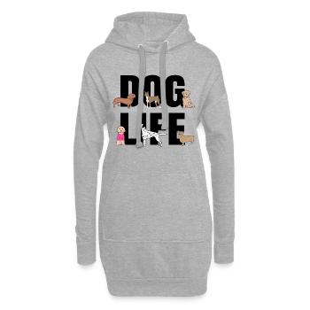 Puppy Dog Déclaration Animal Animaux préférés - Sweat-shirt à capuche long Femme - gris chiné - Devant