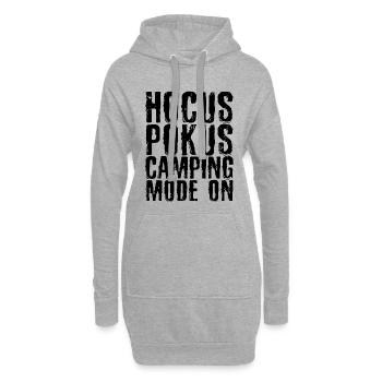 Vacances en camping Randonneurs Déclaration de camping - Sweat-shirt à capuche long Femme - gris chiné - Devant