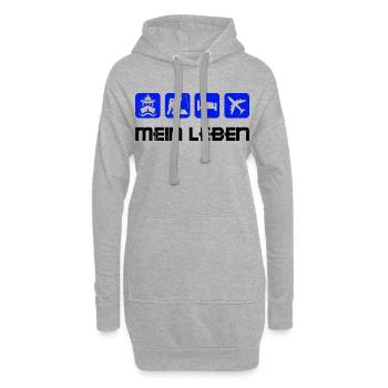 Job Statement Arbeiter Angestellter Arbeit - Hoodie-Kleid - Grau meliert - Vorne