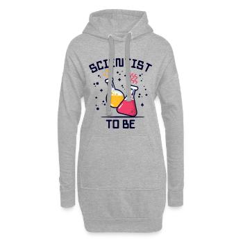 Scientifique bourreau de travail Déclaration Profession Carrière - Sweat-shirt à capuche long Femme - gris chiné - Devant