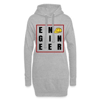 Bauarbeiter Beruf Spruch Job Karriere Vorgesetzter - Hoodie-Kleid - Grau meliert - Vorne