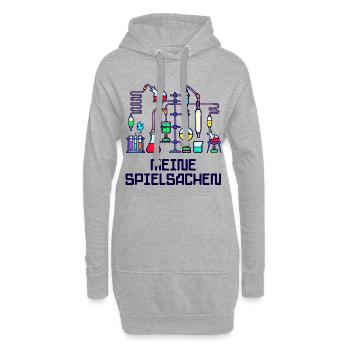 Beruf Wissenschafter Statement Workaholic Karriere - Hoodie-Kleid - Grau meliert - Vorne