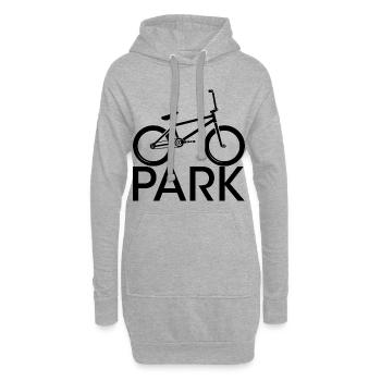 bmx park freestyle halfpipe Symbol icon youth - Hoodie-Kleid - Grau meliert - Vorne