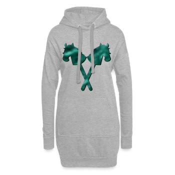 Hobby-Horsing REITEN - Hoodie-Kleid - Grau meliert - Vorne