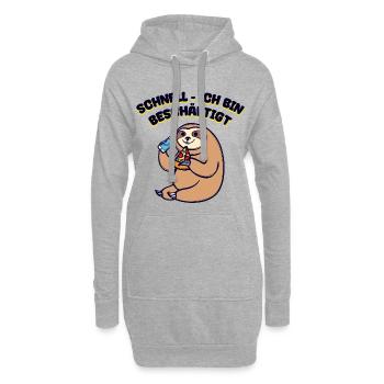Relax Statement Witzig Is Mir Egal Statement Chill - Hoodie-Kleid - Grau meliert - Vorne