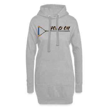 Wakesurf Wakeboard Déclaration Surf Kitesurfer - Sweat-shirt à capuche long Femme - gris chiné - Devant